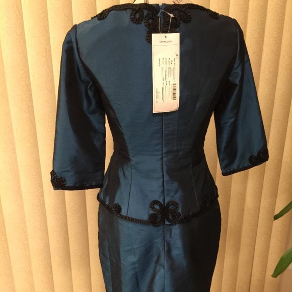 VAL STEFANI NIGHT BLUE MOB/FORMAL DRESS SIZE 8 - Picture 7 of 8